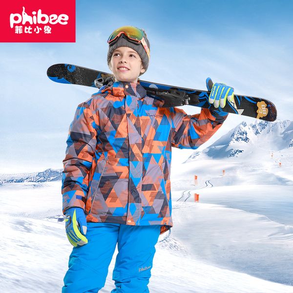 

cross border electricity supplier new style phibee phoebe baby elephant ski suit children's suit boy's windproof waterproof warm
