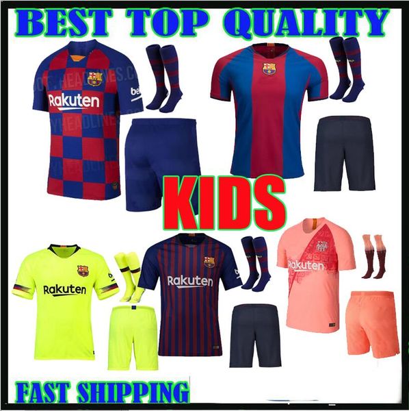 

Kid kit 18 19 20 barcelona occer jer ey home de jong me i cami eta 2018 2019 2020 coutinho vidal uarez o dembele child football hirt