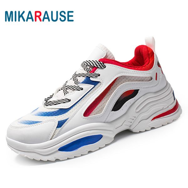

mikarause fashion ins dad shoes men sneakers teenage school student casual shoes for boys comfortable clunky male sneaker, Black