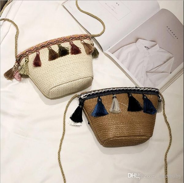 

weaving bags tassel ethnic crossbody bags vintage shoulder bag beach party handbags fashion shopping bags storage bag messenger bag ltyp09