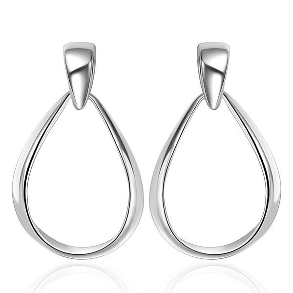 

plated sterling silver big belly earrings djse352 size 3.6x2.2cm;brand new women's 925 silver plate ear cuff jewelry earrings