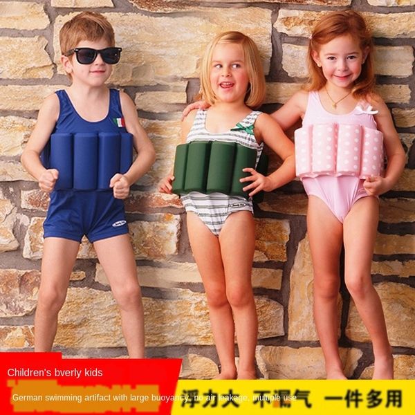 

children's girl boy's baby buoyancy baby's cute swimsuit spring one-piece swimsuit, White;black