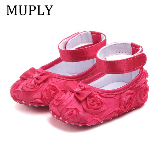 

first walkers 2021 born baby girls kid prewalker lovely bow infant toddler princess soft soled shoe floral shoes footwear