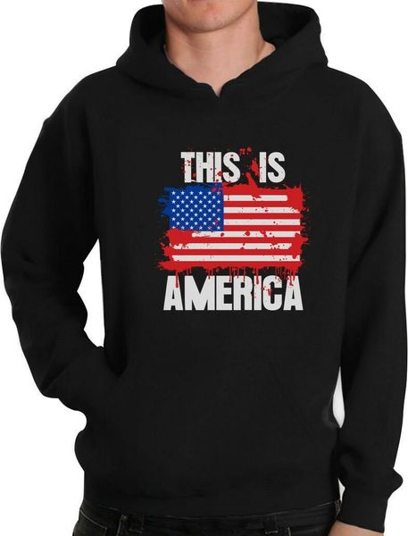 

this is america flag 4th of july usa hoodie independence day, Black