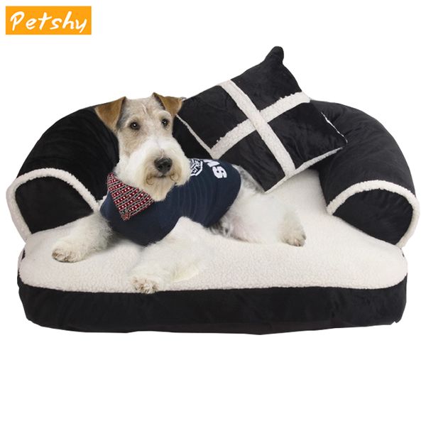 

petshy soft dog cat bed house sofa pet sleeping pad cushion mat puppy cats nest bed home pets dog kennel loungers pet supplies
