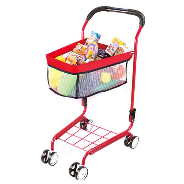 

children play simulation shopping cart baby boys girls stroller pretend play toys four wheels pushchair trolley
