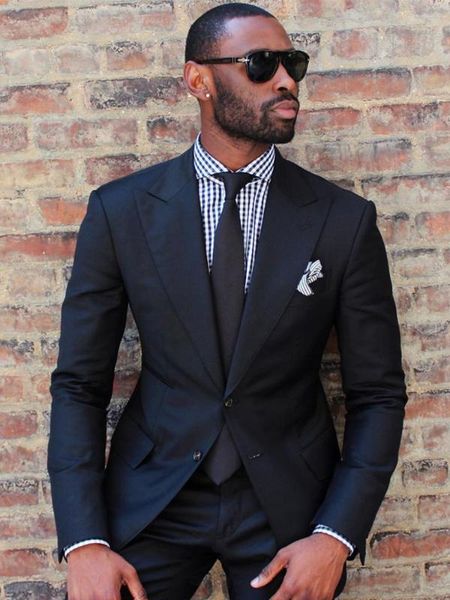 

anniebritney black 2 piece slim fit men business suit tailor made groom wedding tuxedo 2 piece prom wedding business men suit, White;black