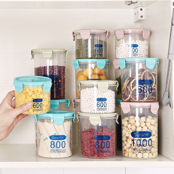 

kitchen storage box sealing preservation plastic fresh pot container kitchen accessories utensils tools c1212