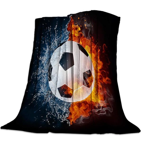 

football ball sports fire water nap blanket super soft cozy coral fleece throw blanket bedspread for couch throw travel