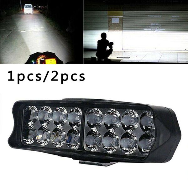 

1 pair electric vehicle atv motorcycle led light rearview mirror spotlight 16 beads ip68 led spot light