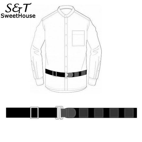 

adjustable near shirt belt elastic casual shirt holder belt common type, upgrade type, square type, Black;brown