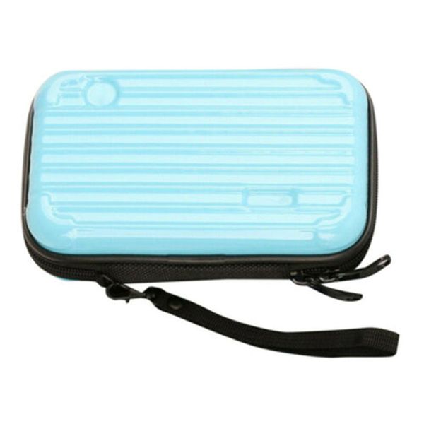 

hard shell storage cosmetic bag waterproof mini two zipper handbag cun 668