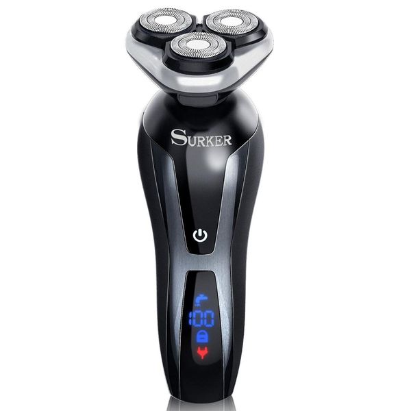 

surker rscx9588-04 men's 4d electric shaver 4 in 1 beard trimmer rechargeable razor for men shaving machine face care electric