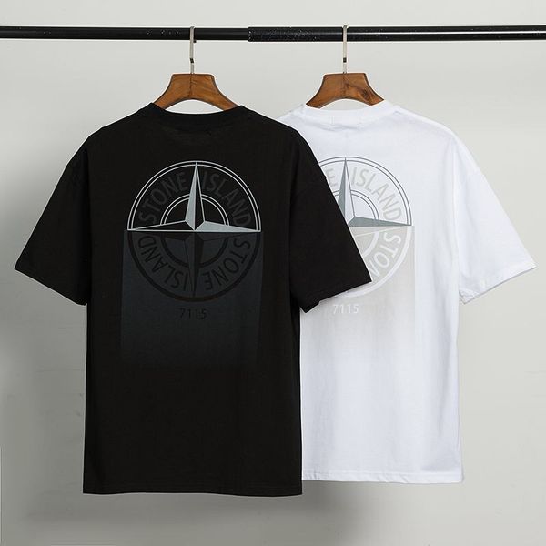 

mens islan d designer t shirts fashion mens clothing summer casual streetwear t shirt cotton blend crew neck short sleeve.stone10, White;black