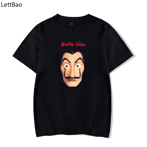 

nice hello funny la casa de papel t shirt money heist tees tv series tshirts men house of paper t-shirt t shirt men short sleeve, White;black