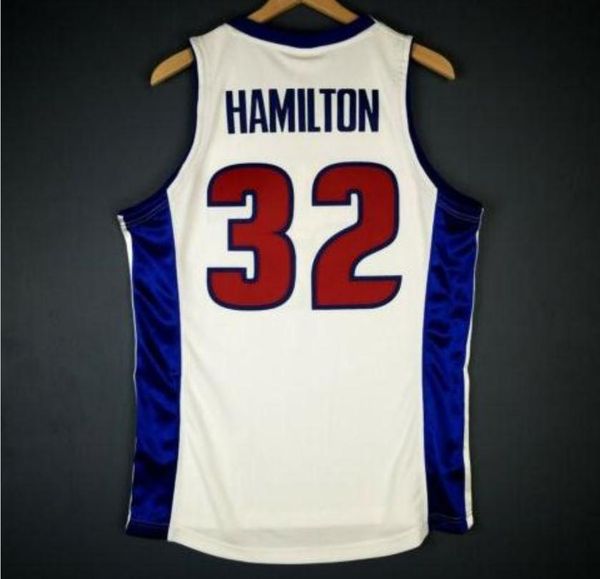 

custom men youth women vintage rip hamilton mitchell ness 04 finalscollege basketball jersey size s-6xl or custom any name or number jersey, Black