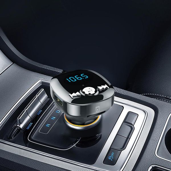 

cden bluetooth car mp3 player fm transmitter dual usb car charger u disk tf card music player bluetooth phone voltage detection
