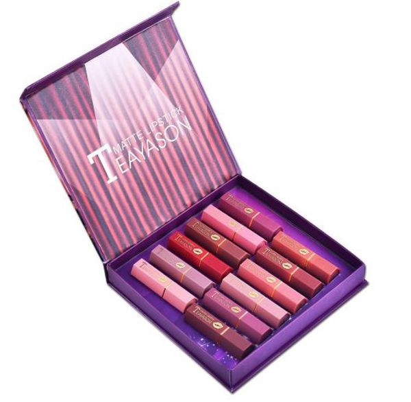 

12pcs/set nude matte lipstick set red bean color long lasting waterproof women makeup gift new #tj4