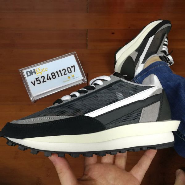 

2019 x ldv waffle daybreak running shoes trainers mens sneakers for women fashion designer breathe tripe s black sports shoes