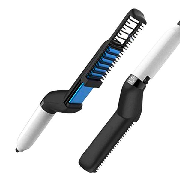 Men Quick Beard Straightener Styler Comb Multifunctional Hair
