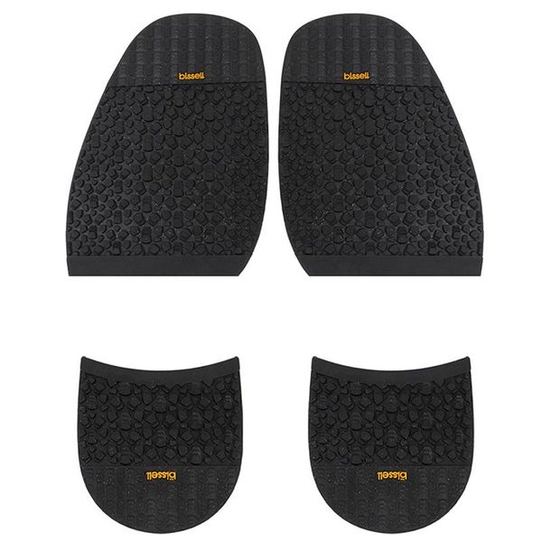 

bissell 1 pair shoes anti-slip forefoot + heels half-insole shoes repair - black