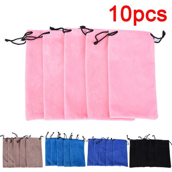 

portable material drawstring sunglass bag in velvet very soft eyeglasses pouch eyewear cases bags