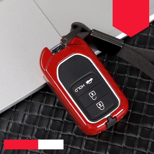

beautiful zinc alloy+silica gel car key case cover for hrv 2017 2003-2007 pilot auto accessories