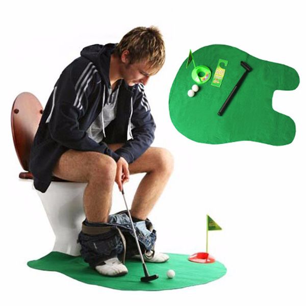 

potty putter toilet golf game mini golf set toilet putting green novelty game hig quality for men and women practical jokes