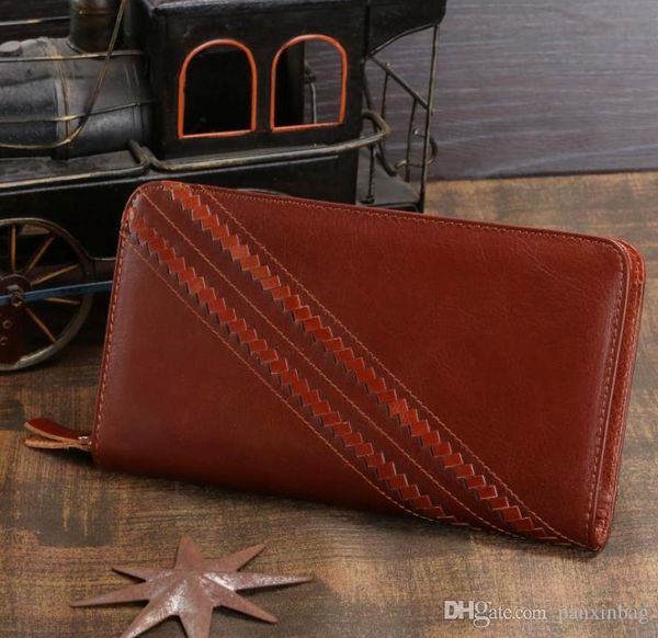 

braided decoration of leather handbag, wallet and card bag, Red;black