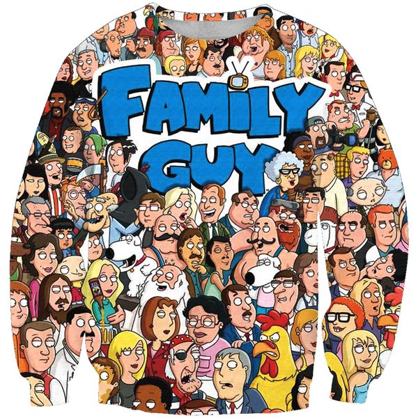 

2019 cartoon simpsons characters fashion sweatshirt men women christmas crewneck sweatshirts long sleeve hip hop streetwear b259, Black