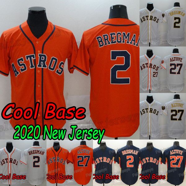 

2 alex bregman 27 jose altuve 2020 new golden edition new baseball jersey fast ing, Blue;black