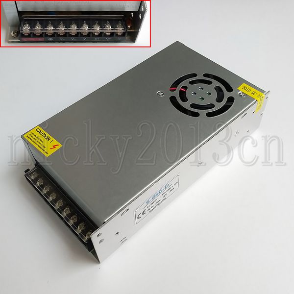 

full power dc 12v 20a 240w power supply adapter transformer switching led light driver cctv non waterproof indoor use iron universal