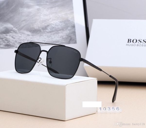 

2020 bosses men luxury sunglasses hugo men sunglasses fashion metallic glass lenses and frames bosses with box, White;black