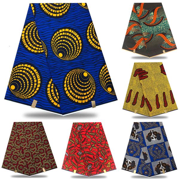 

royal blue dutch wax lace fabrics 6 yards african100% cotton fabric african dutch wax material xsa01 sh190925