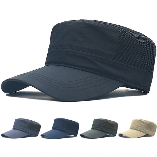 

lengthened eaves quick-drying flat men's summer thin sun hat sunscreen breathable sun hat casual cap, Blue;gray