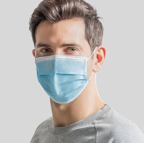 

disposable anti dust mask daily protective mask anti fog dust-proof non-woven melt blown three-layer mask
