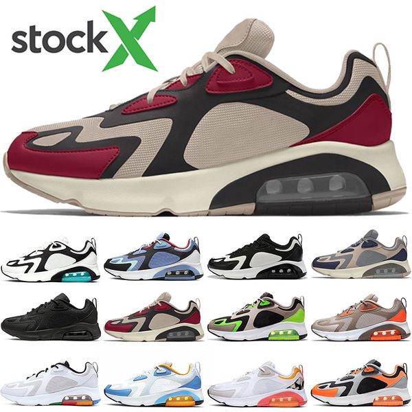 

2020 quality brand stock x 200 designer cushions running shoes for mens womens grey red teal bordeaux white orange trainers sneakers 36-45, White;red