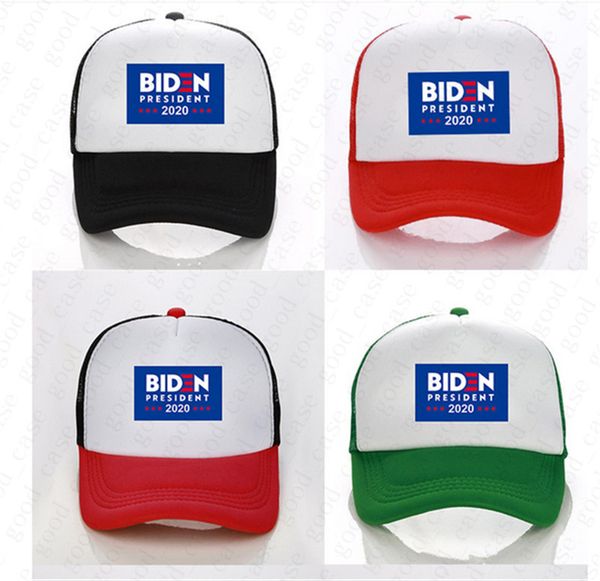 

10pcs/ biden president 2020 ball hat ridn with biden letters print baseball caps mesh patchwork summer visors outdoor sports d6507, Yellow