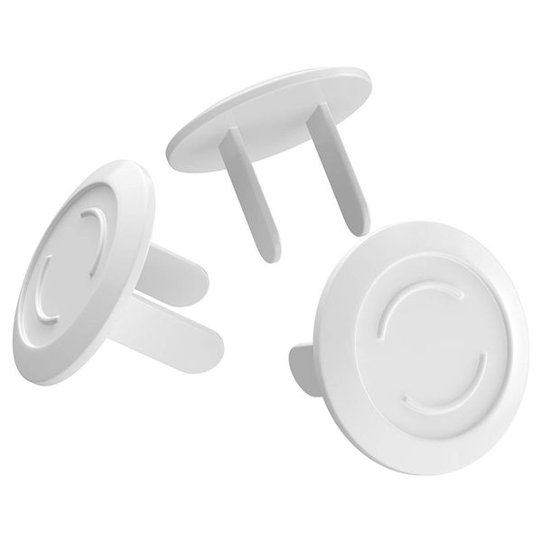 

protective children's power socket 2 hole protective cover baby power plug protection cover 40 pieces white