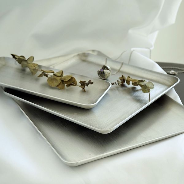 

tob cake stand aluminum silver tray for candy dessert plate cake decorating tools industrial style kitchen dinnerware bake ware