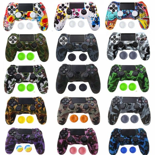 

colors silicone gamepad protective case skin for xbox one slim /x controller protector camouflage controle cover joystick
