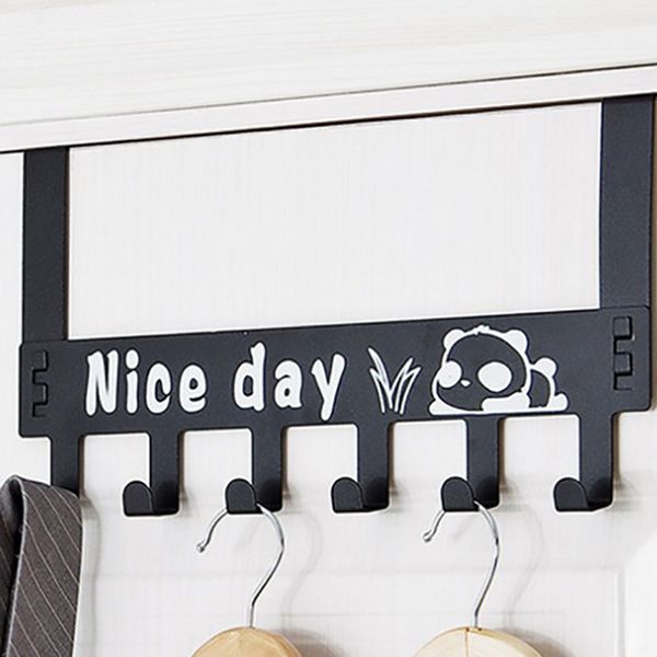 

kitchen wall key hanger key holder wall coat rack door hanger metal with 6 hooks storage holder