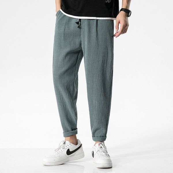

men harem pants korean style casual 2020 summer trouser man jogger pants hip hop streetwear baggy men dropshipping, Black