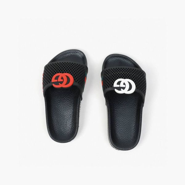 

детская обувь черная тапочка летнее платье обувь для малыша мальчик девочка платье бренд g письмо дизайн милые домашние тапочки сандалии 9c, Black;grey