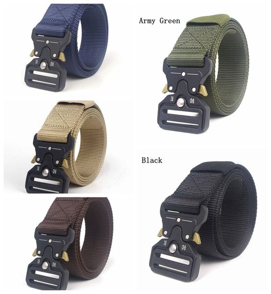 

оптовая 8 шт 1,5 дюйма ширина 49/55/62 дюймов мужчины пояса mans конструктор ремни тактические автоматическая 5 цвет пряжки цинковый сплав с, Black;brown