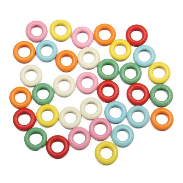 

100шт новые деревянные бусины круговое кольцо в форме свободного шарика для изготовления ювелирных изделий шарм подвески аксессуары размер 2, Blue;slivery