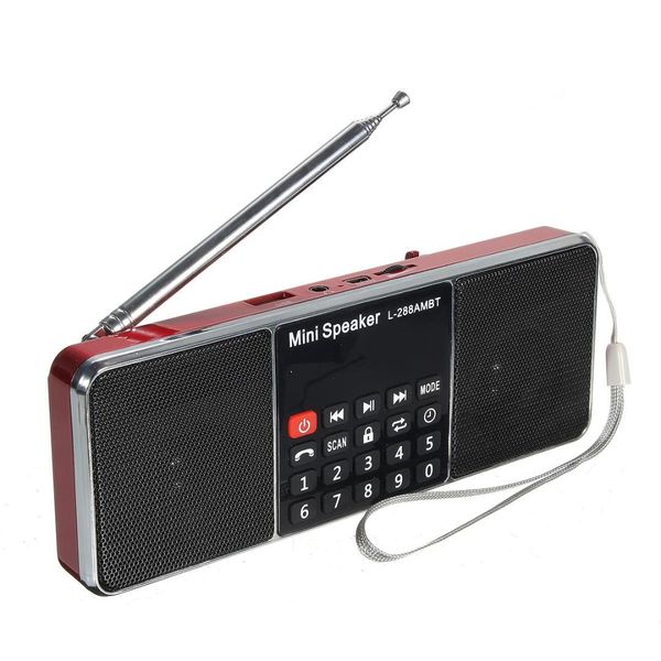 

lcd bluetooth fm/am radio portable stereo speaker mp3 music player micro for sd usb dual loudspeakers