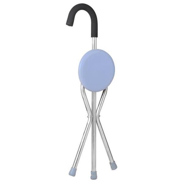 

thick stainless steel walking stick stool folding chair camp furniture