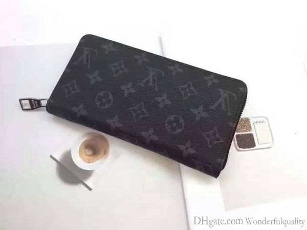 

classic men brand long wallet zipper clutch purse card wallets purse mini clutches exotics evening chain belt bags