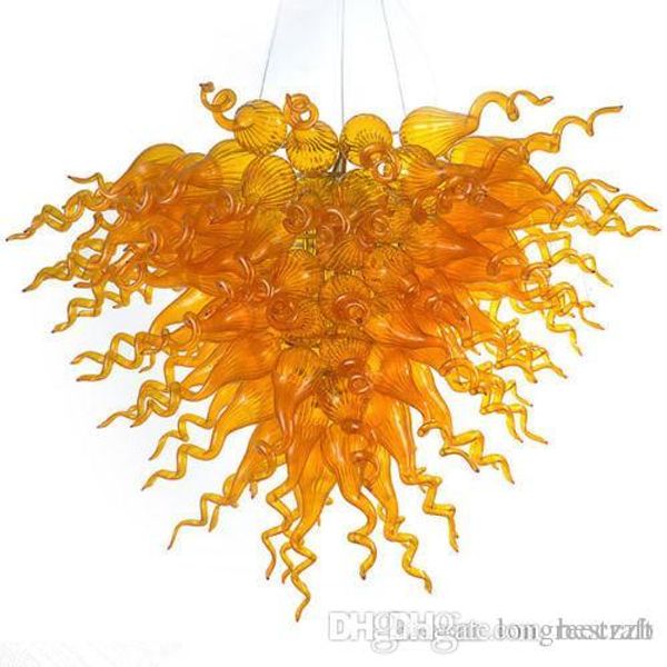

new year christmas decor lighting led high hanging hand blown glass crystal chandelier and pendant lamps